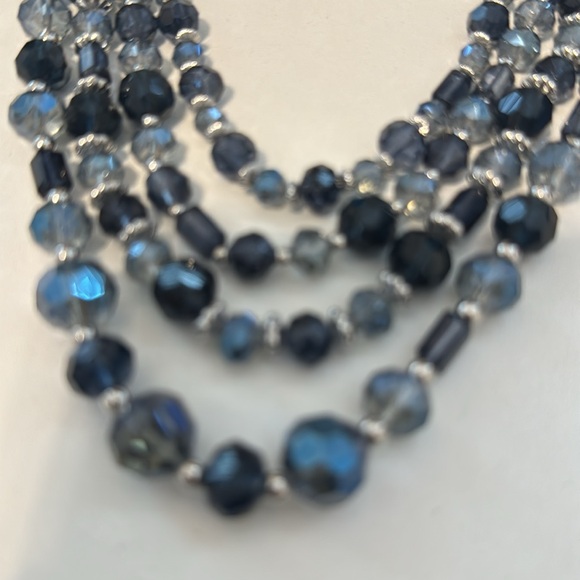 🎉 Host Pick-New, Claiborne Blue crystal Necklace with Earrings 🎉 - Picture 2 of 4